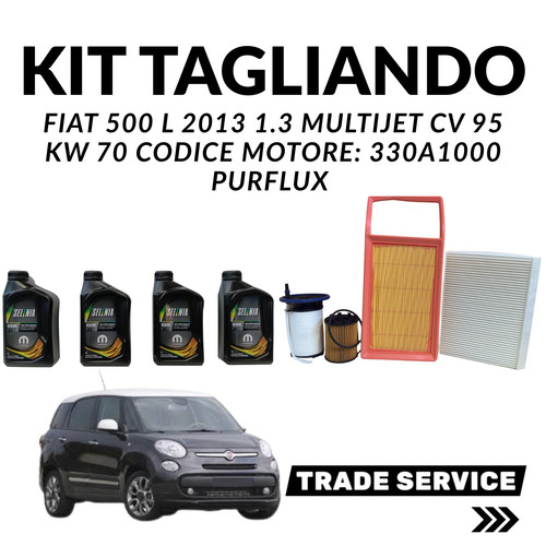 Kit tagliando fiat 500l 3 - kit,