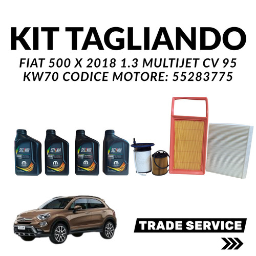 Kit tagliando fiat 500x 2018 - kit,