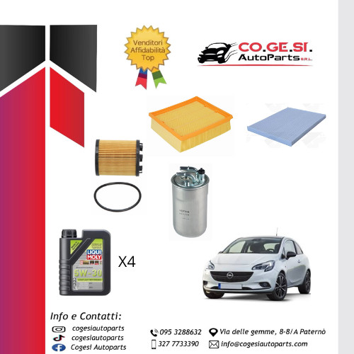 Kit tagliando opel - corsa, dal