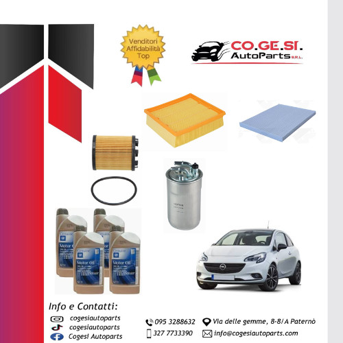 Kit tagliando opel - e, dal