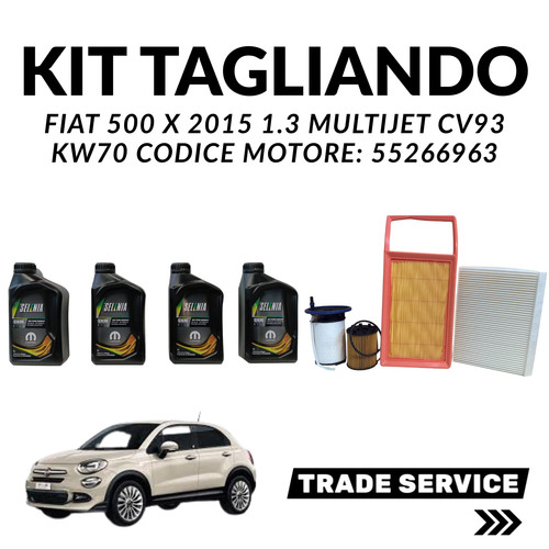 Kit tagliando fiat 500x 3 - kit,